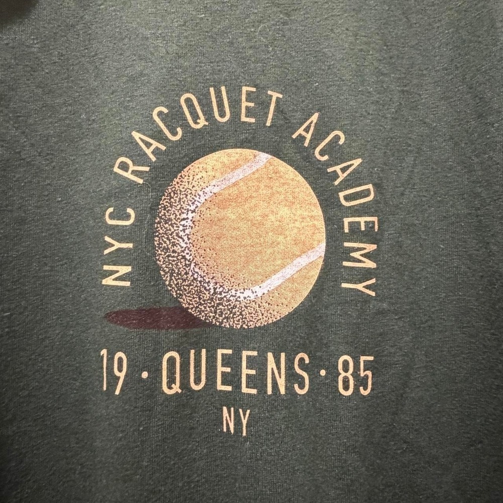 Goodfellow & Co NYC Racquet Academy Graphic T-Shirt Men's XL Green NWT Tee - Picture 3 of 4